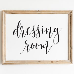 Dressing Room Sign: Printable Changing Room Decor (Digital Download)