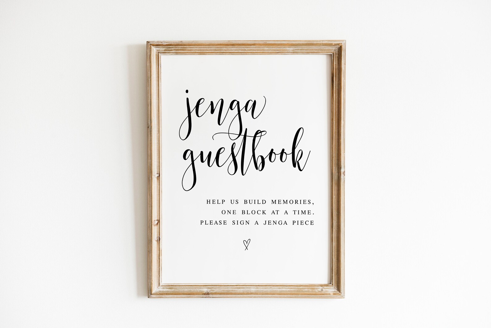 Jenga Guestbook Help Us Build Memories One Block at A Time - Etsy