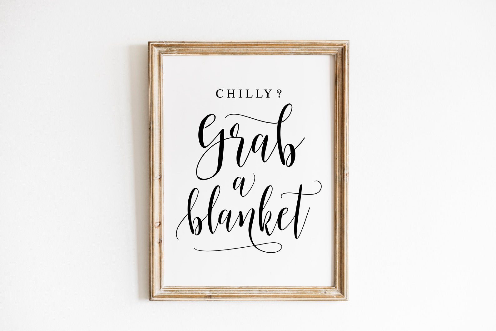 Chilly Grab A Blanket Wedding Blankets Sign Wedding Signs Etsy