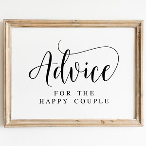 Consejos para la feliz pareja, Letreros de boda, Frases de boda, Señalización de boda, Letreros con consejos, Letreros para recepción de boda, Imprimibles de boda