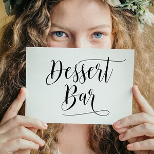 Dessert Bar Sign, Wedding Signs, Wedding Dessert Bar Sign, Dessert Table Sign, Sweet Table Sign, Dessert Bar Printable, Wedding Printables