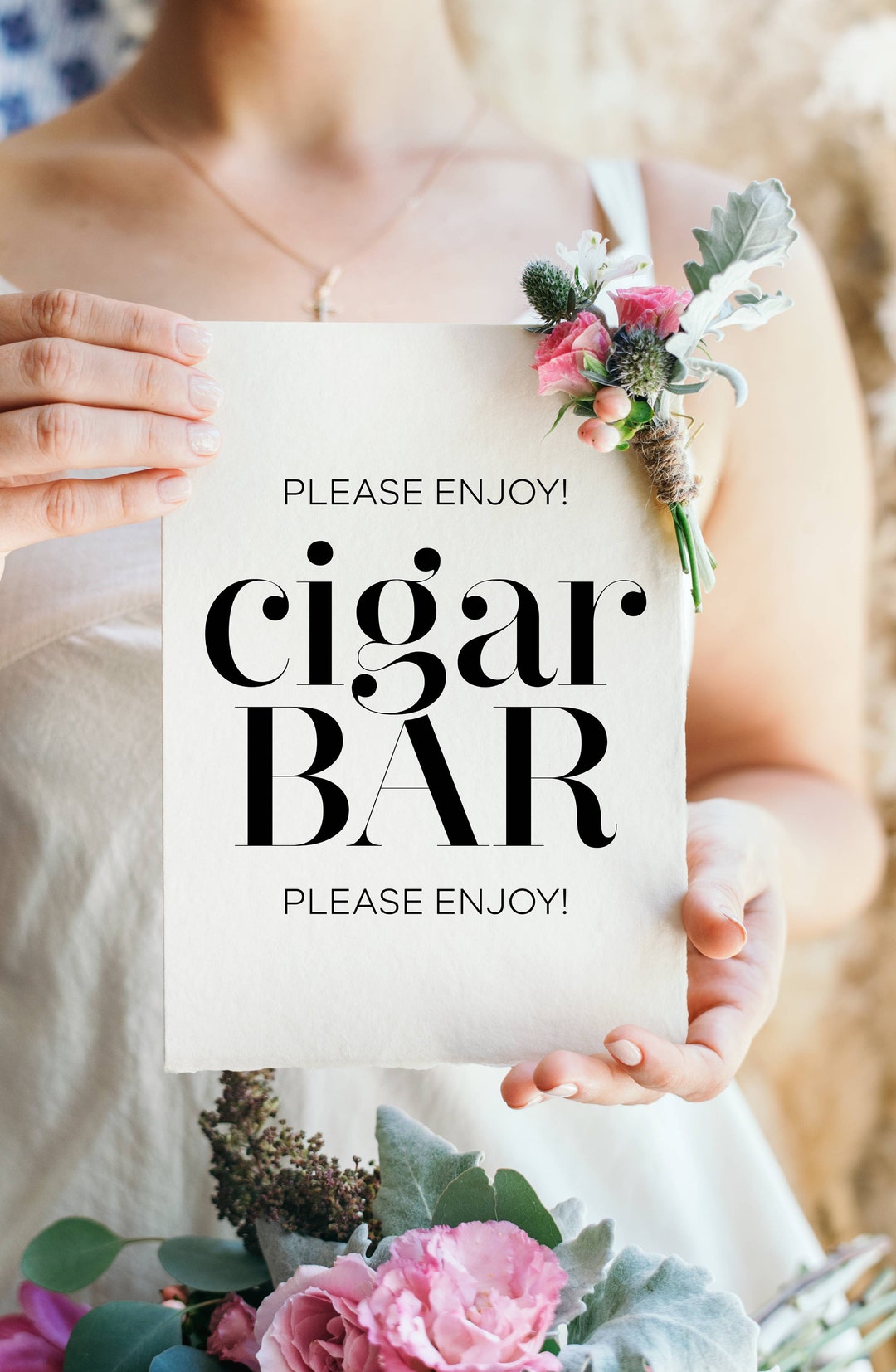 Please Enjoy Cigar Bar, Wedding Signs, Wedding Sayings, Cigar Bar Decor ...