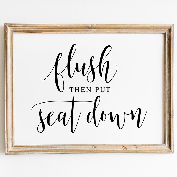 Put the Seat Down - Etsy