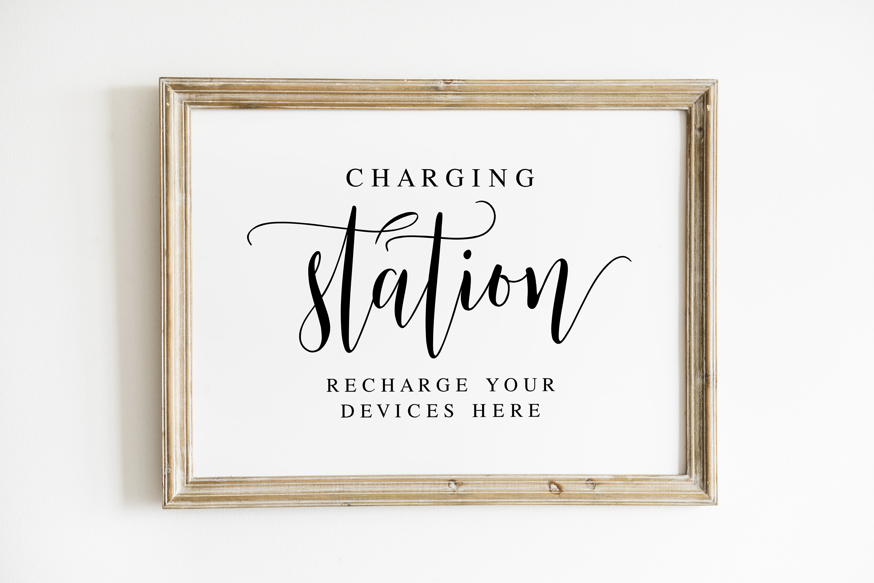 Charging Station Recharge Your Devices Here Wedding Signs Etsy