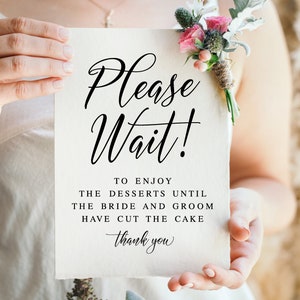 Dessert Bar Sign: Modern Minimalist Wedding Decor (Instant Download)