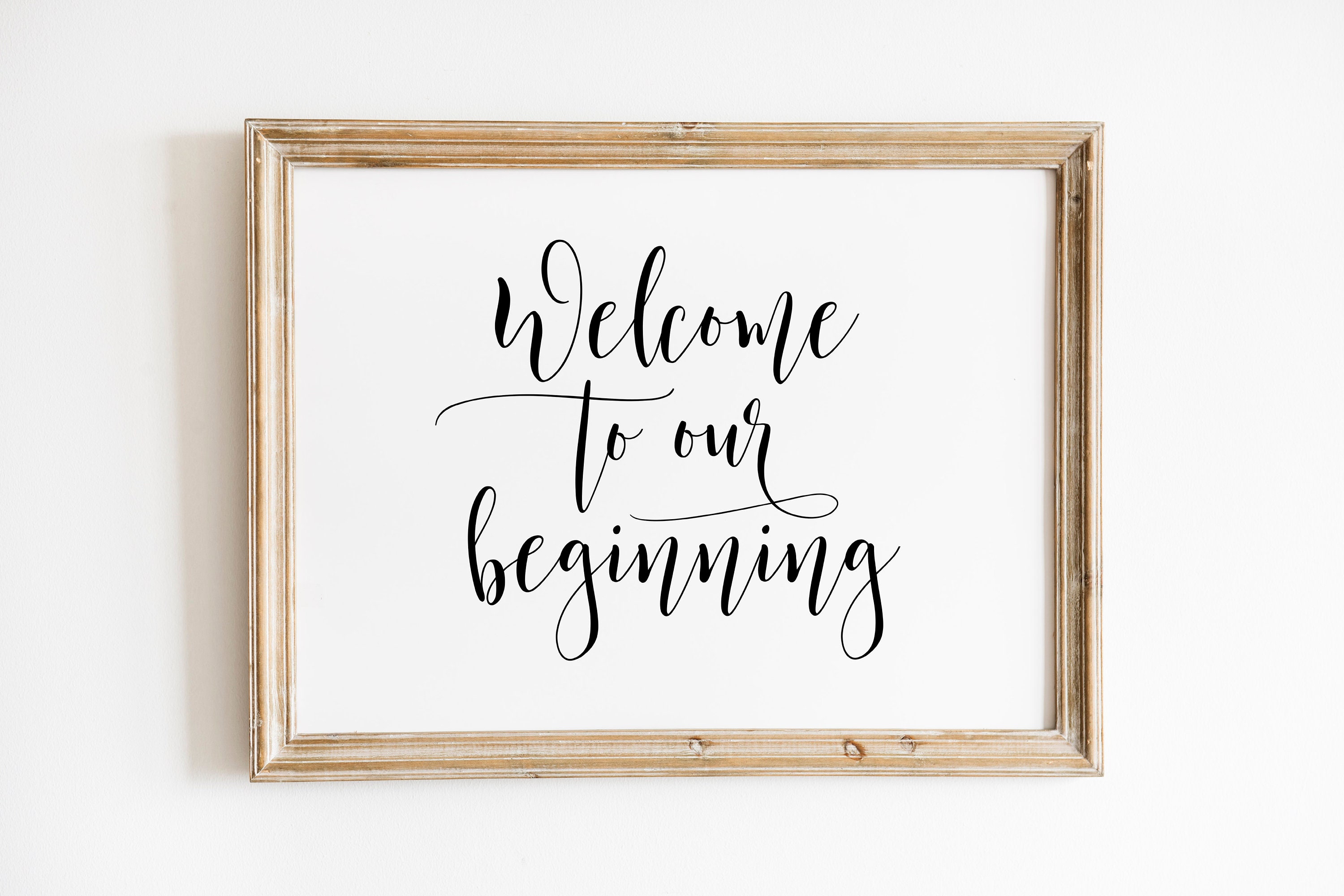Welcome To Our Beginning Sign Hobby Lobby