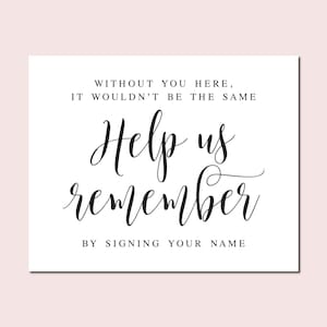 Wedding Guest Book Sign: Elegant Script (Digital Download)