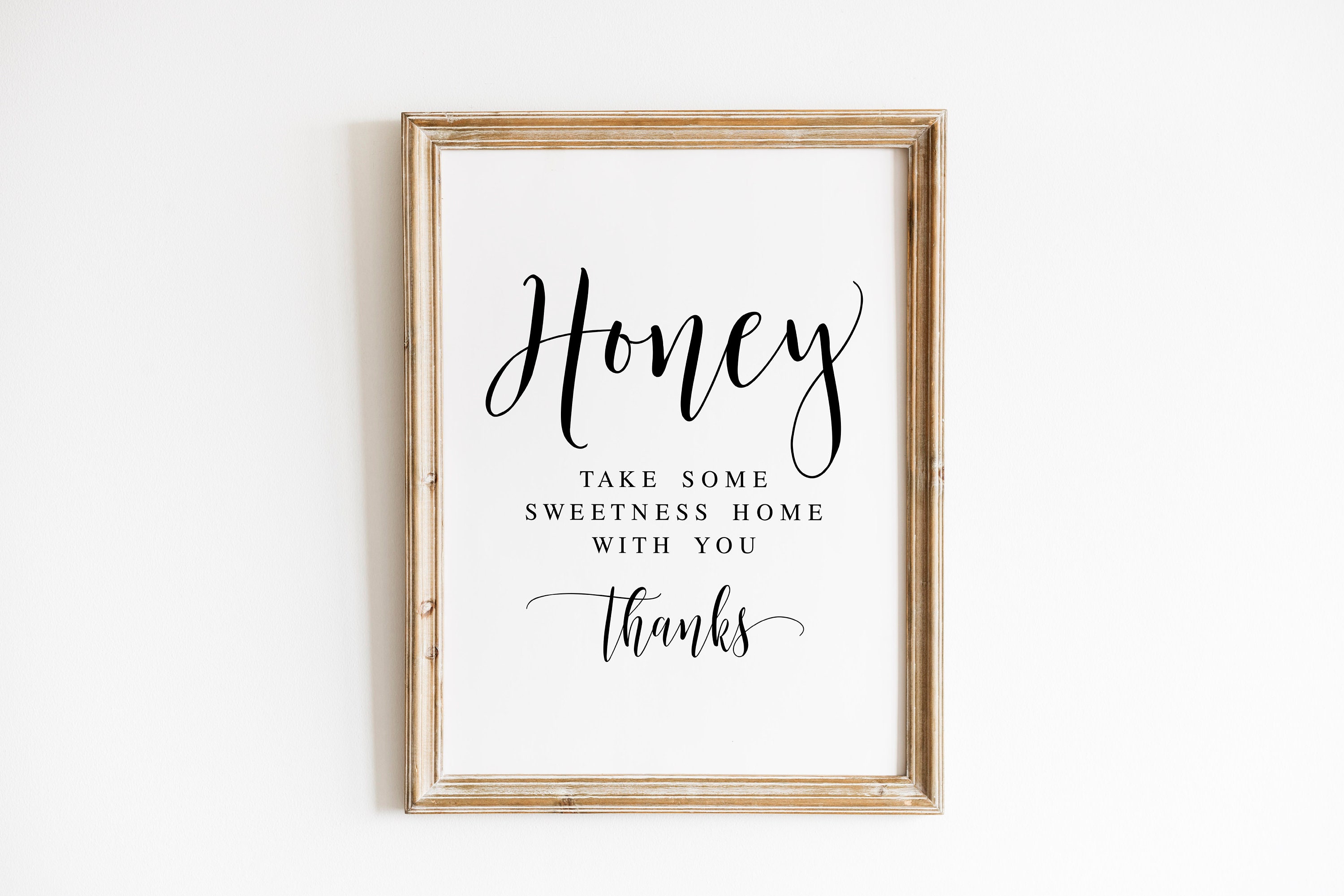Honey Favors Sign Wedding Favor Sign Take Some Sweetness Etsy UK