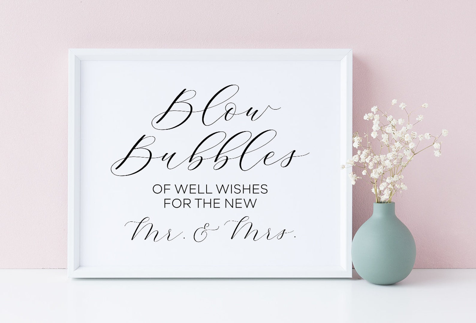 Blow Bubbles of Well Wishes for the New Mr and Mrs Wedding Etsy