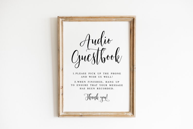 Audio Guestbook Sign Wedding Phone Guestbook Wedding Audio Etsy