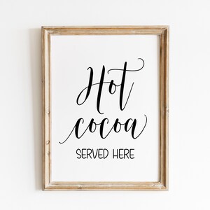 Hot Cocoa Bar Sign: Wedding Printable (Digital Download)