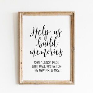 Help Us Build Memories, Sign A Jenga Piece With Well Wishes for the New ...