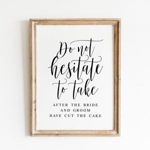 Wedding Dessert Table Sign: Elegant Calligraphy Print (Digital Download)