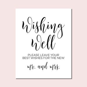 Alles Gute wünschen, Bitte hinterlassen Sie Ihre Besten Wünsche für Den Neuen Mr Und Mrs, Hochzeitsschilder, Geburtstagsschild, Gute Wünsche Gästebuch Printable