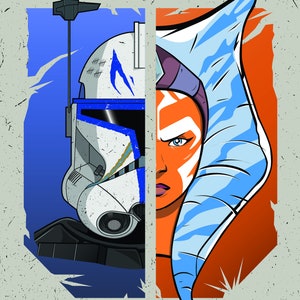 Ashoka and Rex - 12x18 Digital Poster