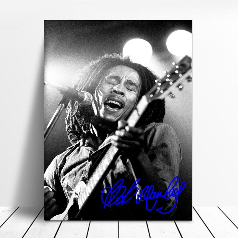 Bob Marley black and white Canvas poster Painting Posters | Etsy