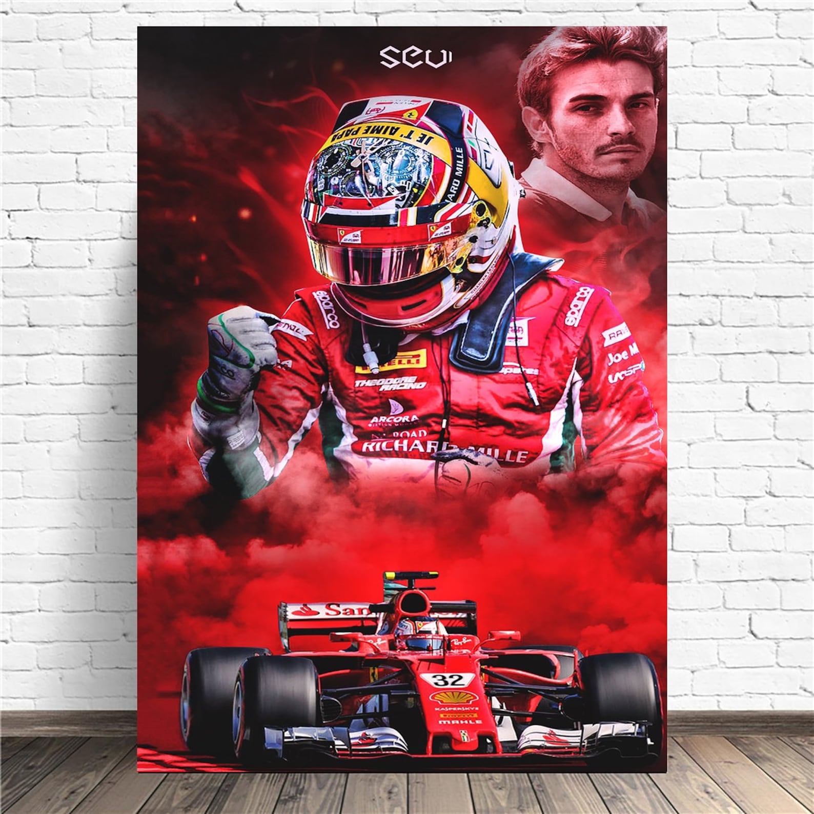 Charles leclerc wallpaper Canvas Print Canvas Painting | Etsy