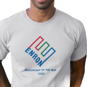 Enron Accountant of the Year T-Shirt: Funny Tax Season Gift