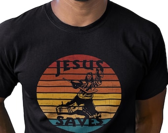 Jesus Saves Hockey Goalie T-Shirt: Funny Christian Gift
