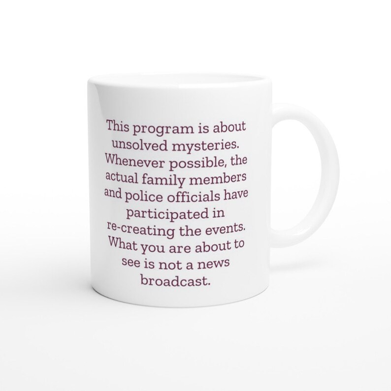 Unsolved Mysteries Robert Stack Mug image 3