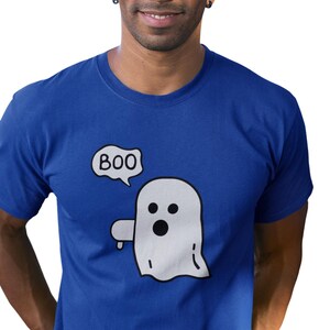 Funny Ghost T-Shirt Halloween Shirt - Boo Thumbs Down Ghost