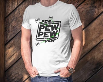 Star Wars T Shirt, Pew Pew Pew Tie Fighter,