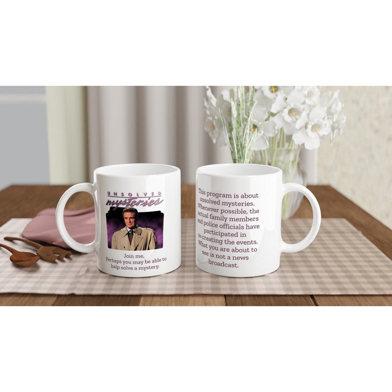 Unsolved Mysteries Robert Stack Mug image 4