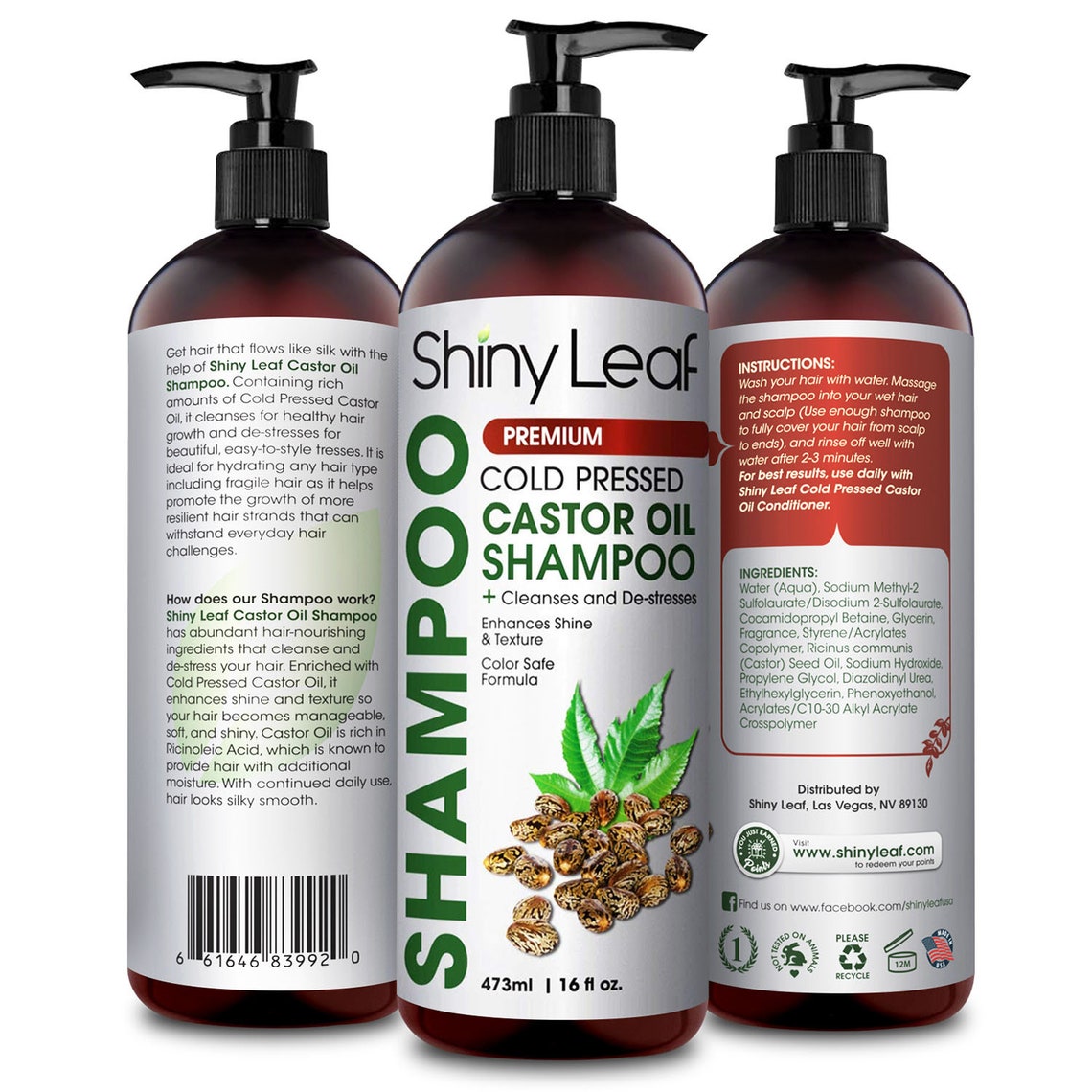 Castor Oil Shampoo For Hair Growth Premium Natural Paraben Etsy