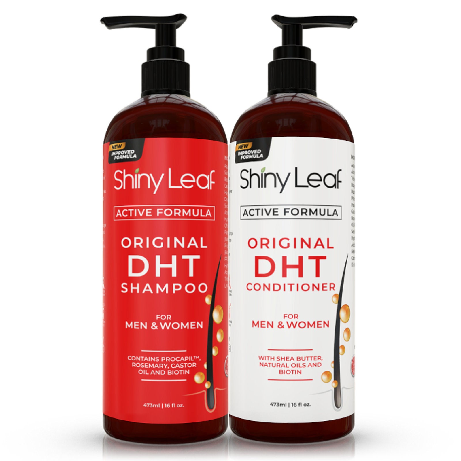 Shiny Leaf DHT Blocker Hair Loss Conditioner – 16oz With Biotin