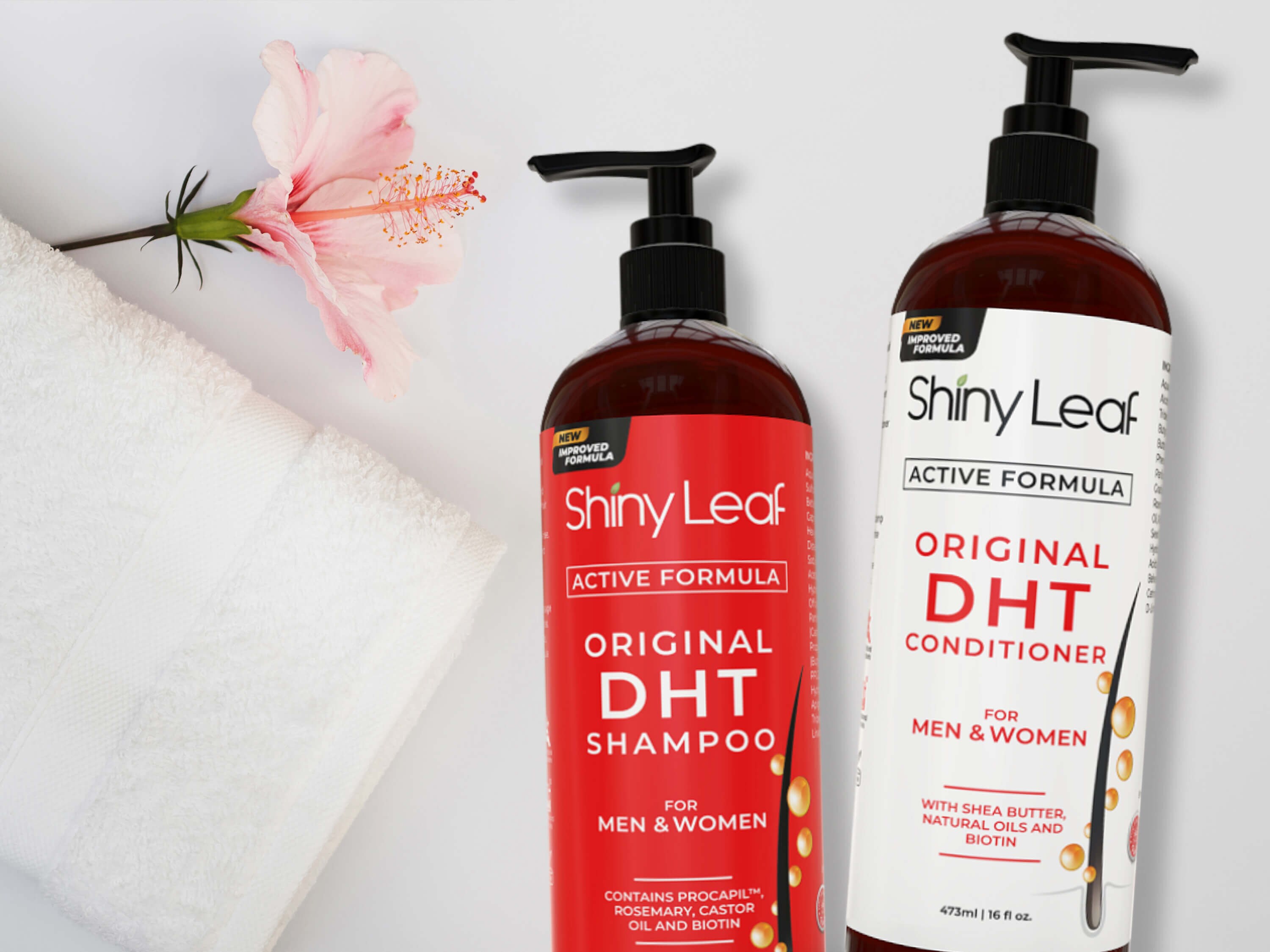 Shiny Leaf DHT Blocker Hair Loss Conditioner With Biotin - 16oz For Thicker, Healthier Hair