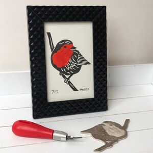 Linoprint Robin in Blacklist