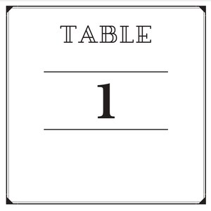 Gatsby Theme Table Number Download and Print 1-50
