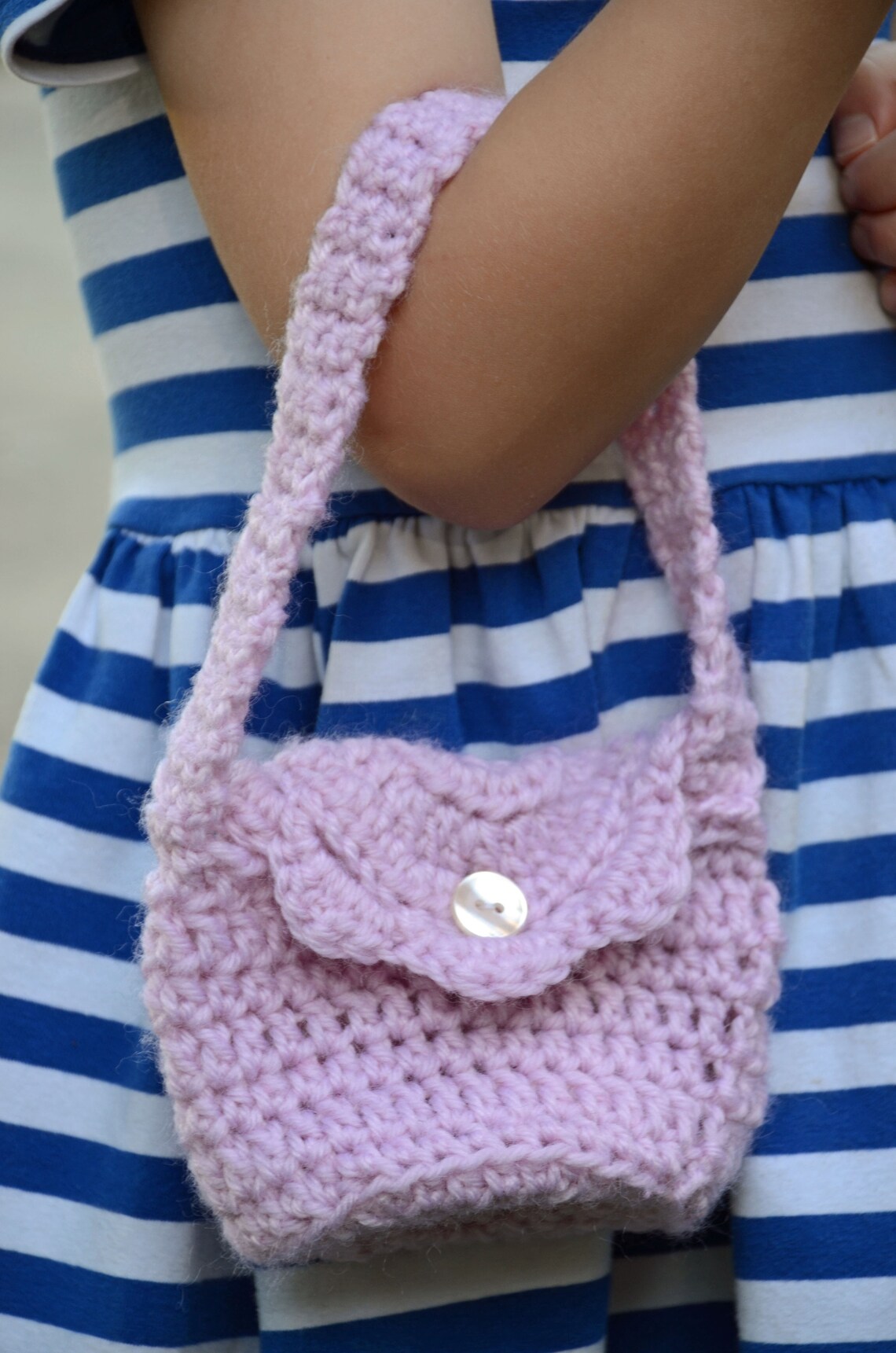 Crochet Little Girl Purse Crochet Purse Little Girl Purse | Etsy