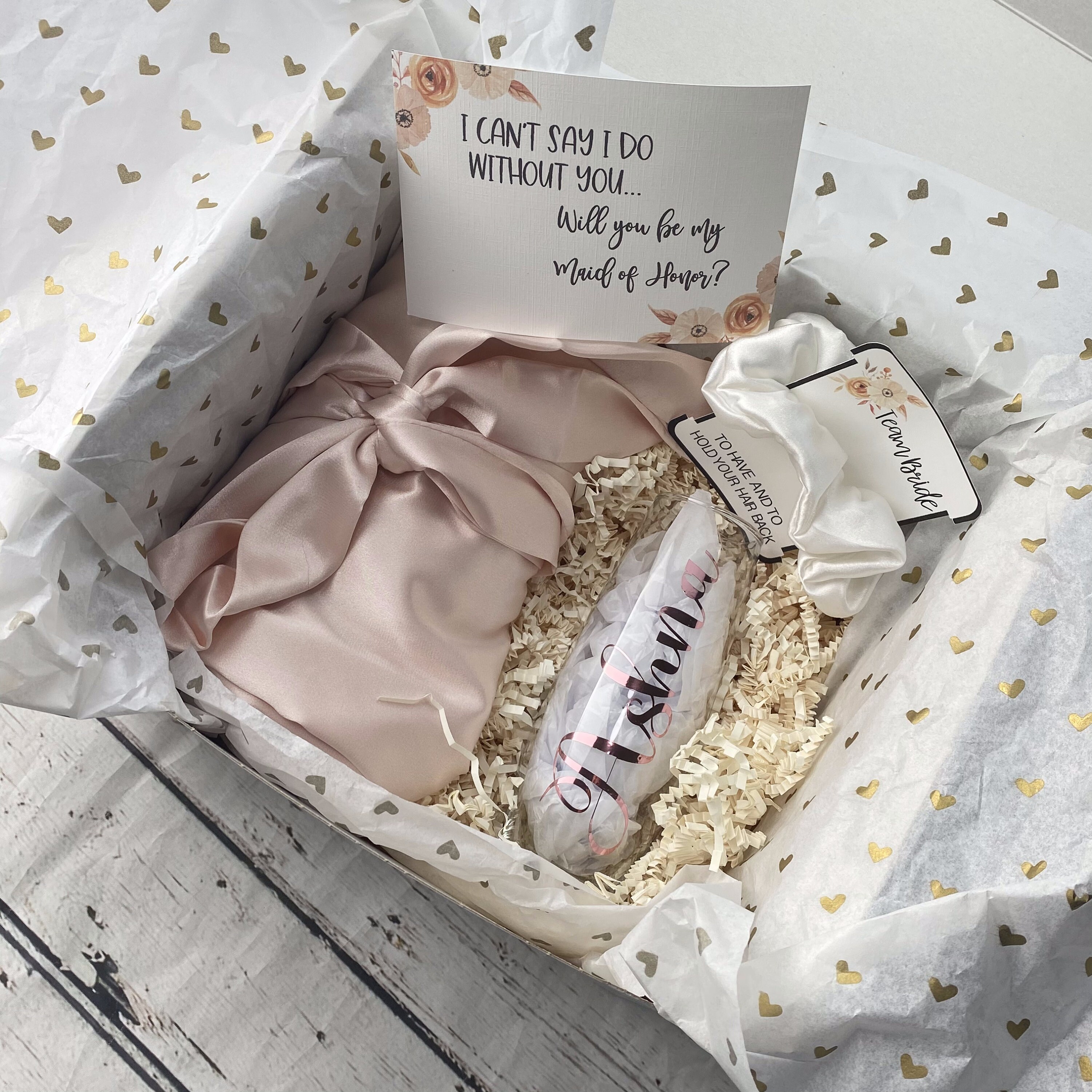 Bridesmaid Proposal Box Personalized Bridesmaid Box Will You Etsy Canada