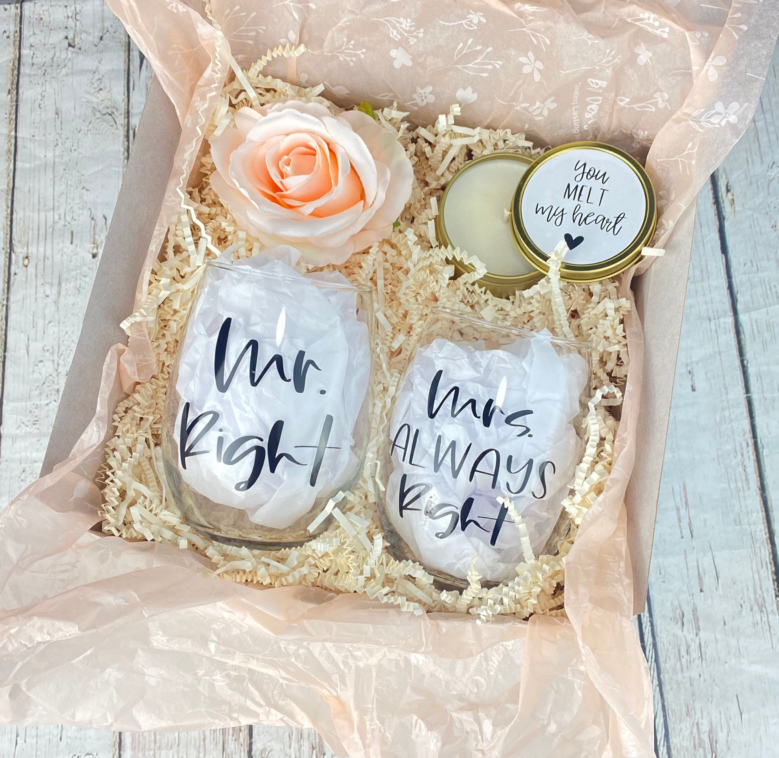 Anniversary Gift Set for couple Personalized Couples gift Etsy