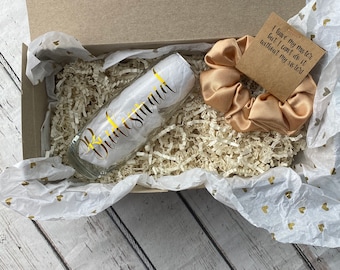 Flauta de champán de dama de honor personalizada, caja de propuesta de dama de honor, ¿serás mi caja de regalo de dama de honor?, propuesta de dama de honor