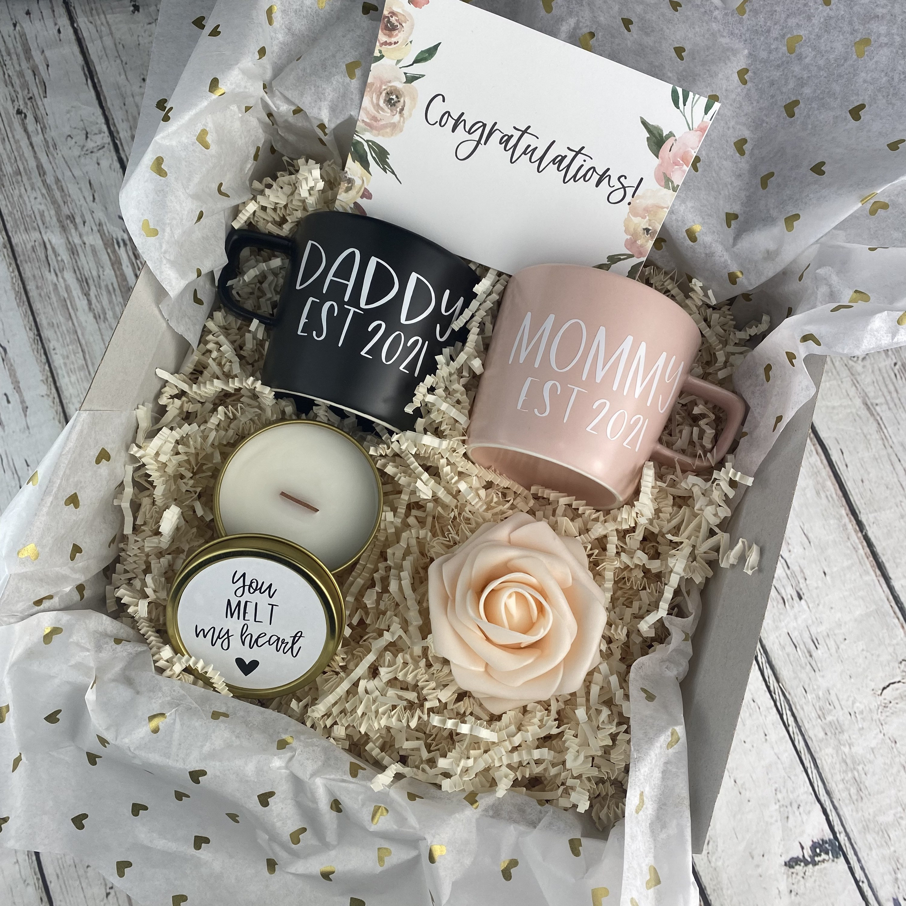 New Parents Gift Box Set Couples gift mom to be gifts Baby Etsy
