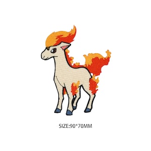 Ponyta patch Pokemon ijzer op patch naaien op patch anime cartoon patch bag patch jack patch Pokemon sticker Cosplay kinderen kostuum geschenken