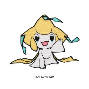 Jirachi patch Pokemon ijzer op patch naaien op patch anime cartoon patch bag patch jack patch Pokemon decal Cosplay kinderen kostuum verjaardagscadeaus