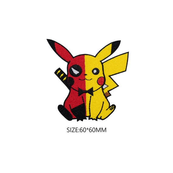 Cartoon Pokemon Pikachu Iron on Patch Embroidered Clothes Patches