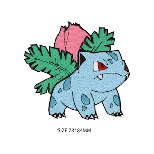 Ivysaur patch Pokemon iron on patch sew on patch anime cartoon patch bag patch jack patch Pokemon decal Cosplay kids costume birthday
