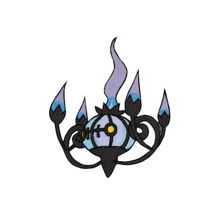 Naszywka Chandelure Pokemon żelazko na łacie naszywka anime kreskówka łatka torba łatka jack łatka Pokemon naklejka Cosplay kostium dla dzieci prezenty