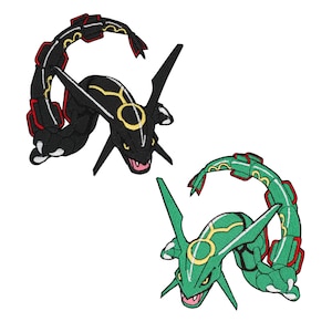Rayquaza patch Pokemon opstrijkbare patch naai de patch anime cartoon patch tas patch jack patch Pokemon sticker Cosplay kinderkostuum geschenken