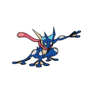 Greninja patch Pokemon opstrijkbare patch naai de patch anime cartoon patch tas patch jack patch Pokemon sticker Cosplay kinderkostuum geschenken