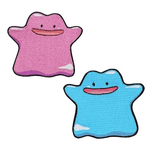 Ditto patch Pokemon iron on patch sew on patch anime cartoon patch bag patch jack patch Pokemon decal Cosplay kids costume gifts