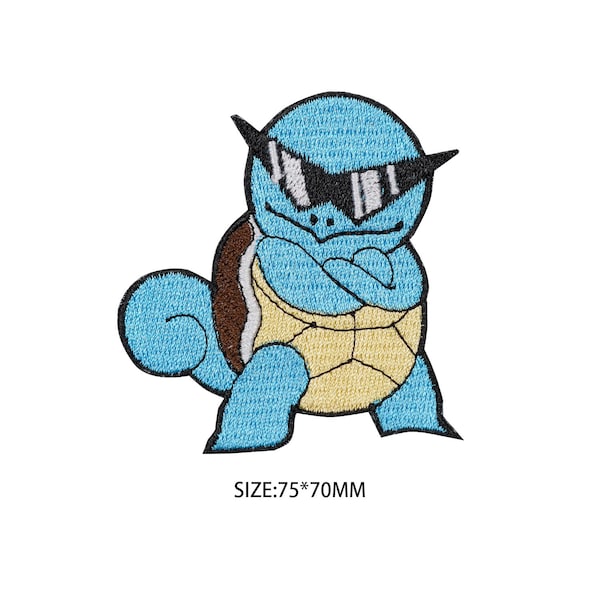 Squirtle patch Pokemon iron on patch sew on patch anime cartoon patch bag patch jack patch Pokemon decal Cosplay kids costume gifts