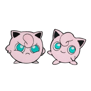 Jigglypuff patch Pokemon iron on patch sew on patch anime cartoon patch bag patch jack patch Pokemon decal Cosplay kids costume gifts