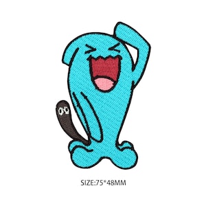 Wobbuffet Patch Pokemon Bügelbild Aufnäher Anime Cartoon Patch Jack Patch Pokemon Decal Cosplay KinderKostüm Geschenke