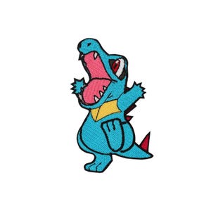 Totodile patch Pokemon opstrijkbare patch naai de patch anime cartoon patch tas patch jack patch Pokemon sticker Cosplay kinderkostuum geschenken