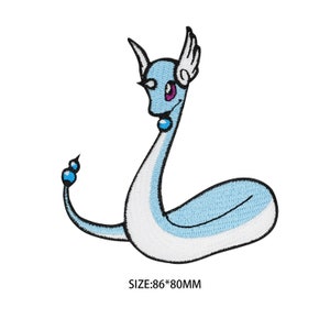 Dragonair Patch Pokemon Aufnäher Aufnäher Anime Cartoon Patch Tasche Aufbügler Pokemon Aufbügler Cosplay KinderKostüm Geschenke